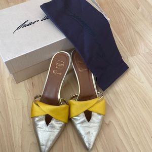 Malone Souliers by Roy Luwolt gold/yellow mules